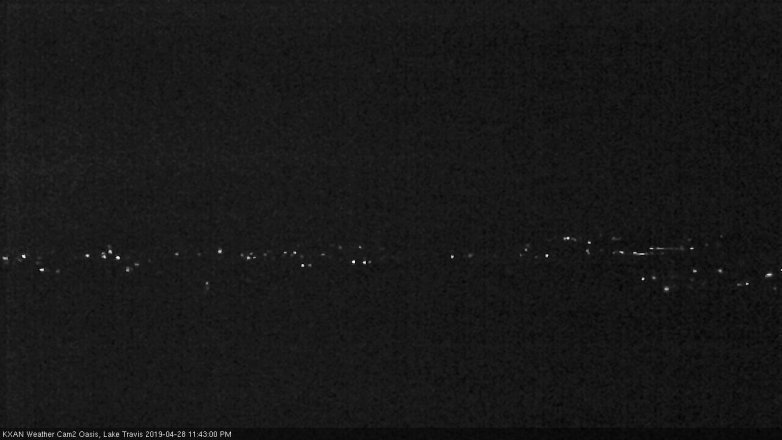 Lake Travis webcam, April 28, 2019 10:45 PM CT
