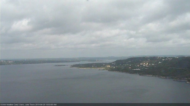 Lake Travis webcam, April 29, 2019 9:05 AM CT
