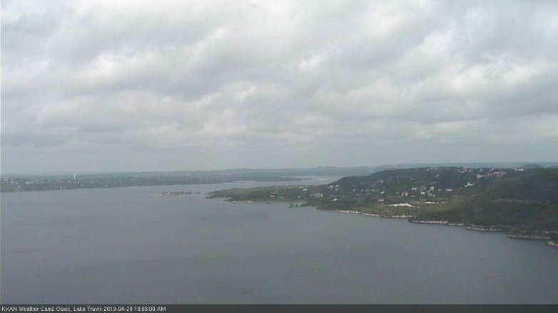 Lake Travis webcam, April 29, 2019 9:10 AM CT