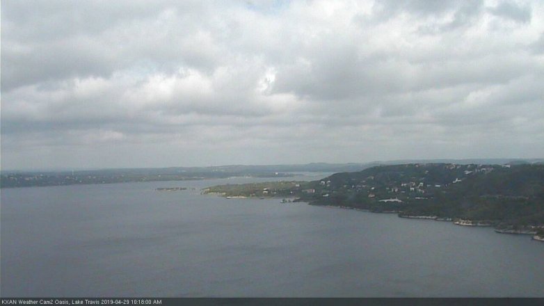 Lake Travis webcam, April 29, 2019 9:20 AM CT