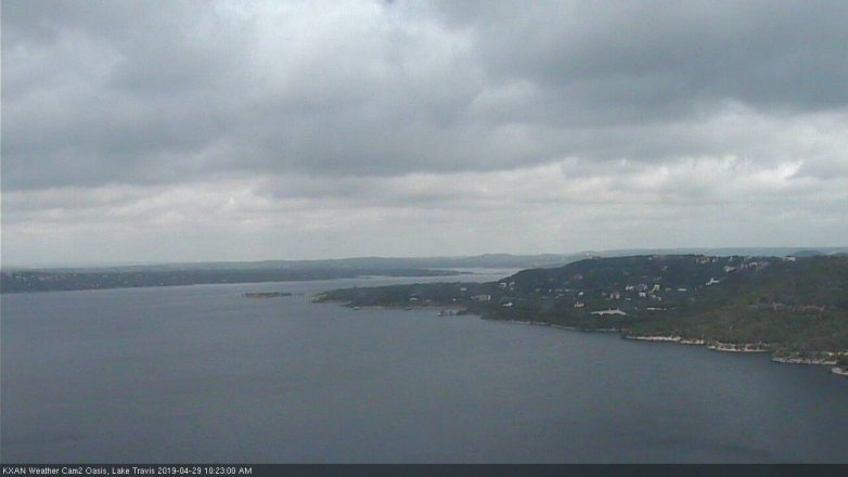 Lake Travis webcam, April 29, 2019 9:25 AM CT