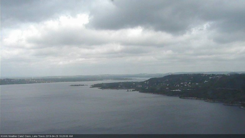 Lake Travis webcam, April 29, 2019 9:30 AM CT