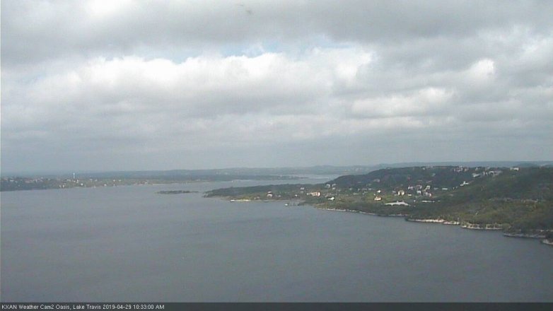Lake Travis webcam, April 29, 2019 9:35 AM CT