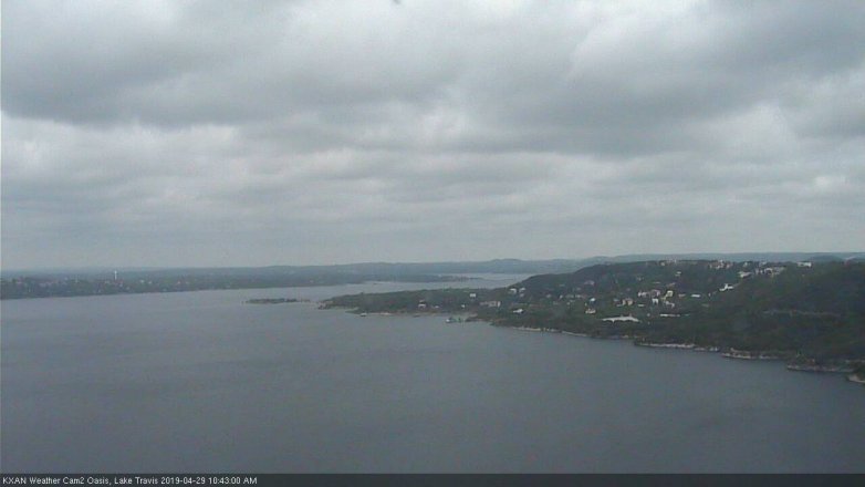 Lake Travis webcam, April 29, 2019 9:45 AM CT