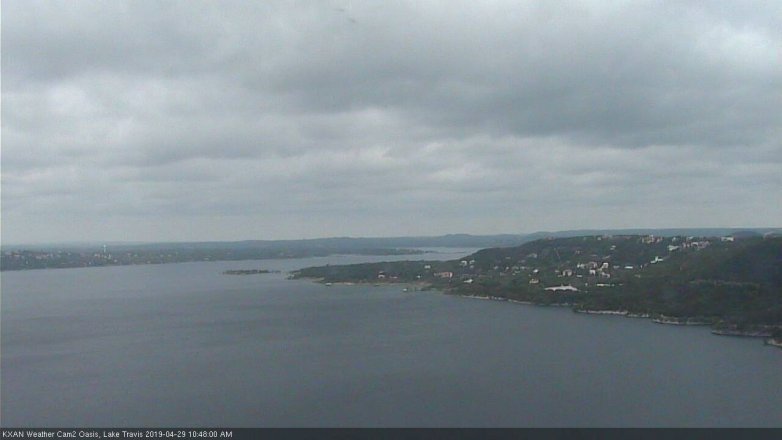 Lake Travis webcam, April 29, 2019 9:50 AM CT