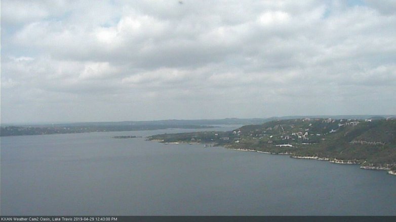 Lake Travis webcam, April 29, 2019 11:45 AM CT