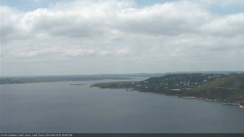 Lake Travis webcam, April 29, 2019 12:30 PM CT