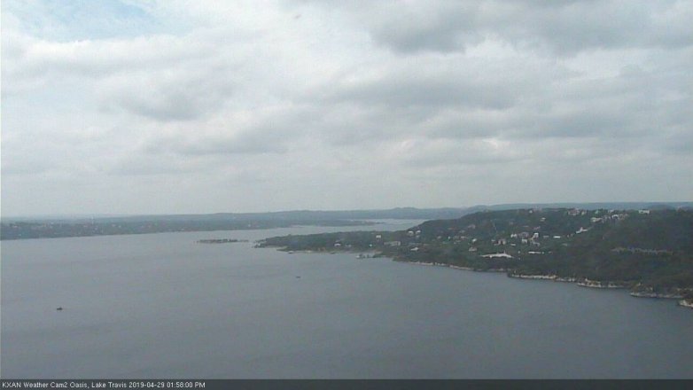 Lake Travis webcam, April 29, 2019 1:00 PM CT