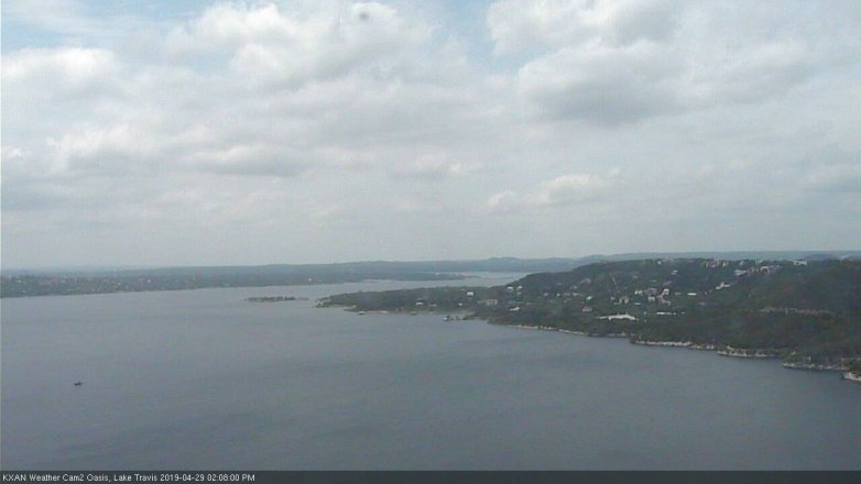 Lake Travis webcam, April 29, 2019 1:10 PM CT