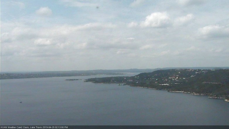 Lake Travis webcam, April 29, 2019 1:15 PM CT
