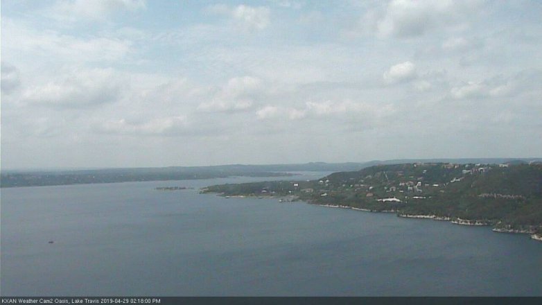 Lake Travis webcam, April 29, 2019 1:20 PM CT