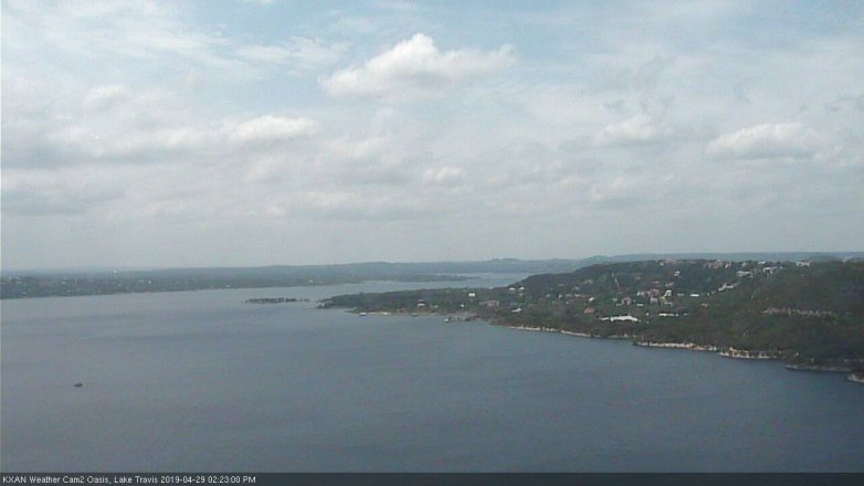 Lake Travis webcam, April 29, 2019 1:25 PM CT
