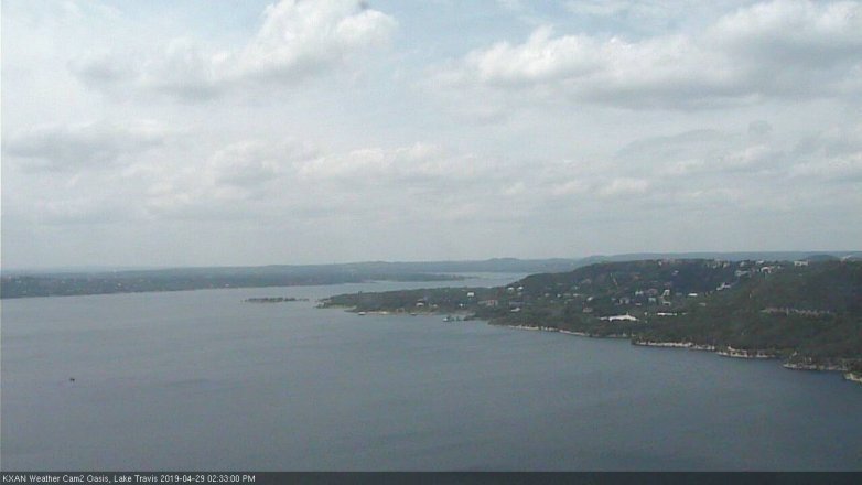 Lake Travis webcam, April 29, 2019 1:35 PM CT