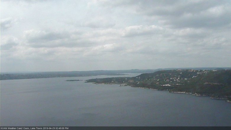Lake Travis webcam, April 29, 2019 1:50 PM CT
