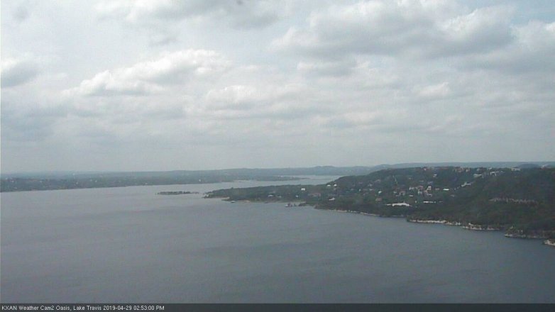 Lake Travis webcam, April 29, 2019 1:55 PM CT