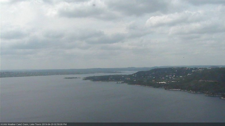 Lake Travis webcam, April 29, 2019 2:00 PM CT
