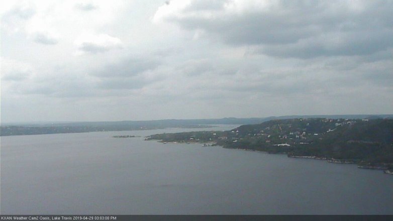 Lake Travis webcam, April 29, 2019 2:05 PM CT
