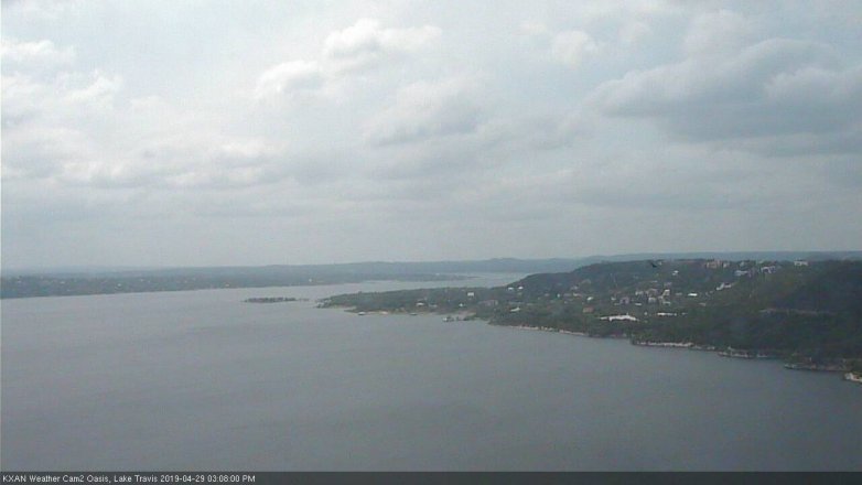 Lake Travis webcam, April 29, 2019 2:10 PM CT