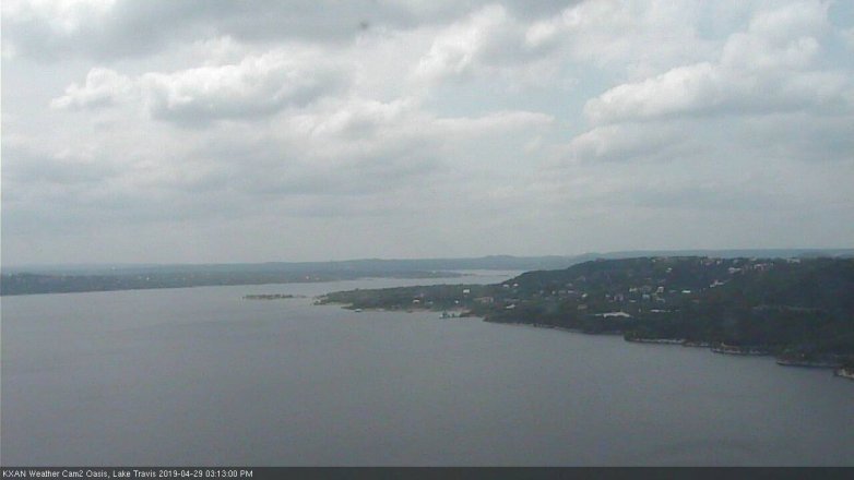 Lake Travis webcam, April 29, 2019 2:15 PM CT
