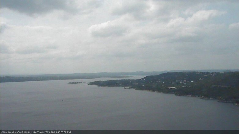 Lake Travis webcam, April 29, 2019 2:30 PM CT