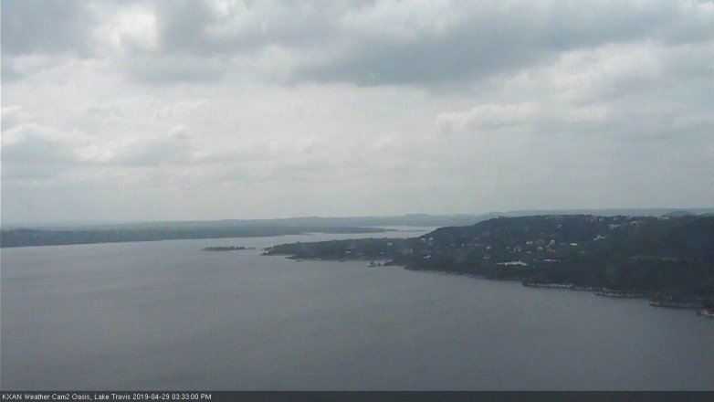Lake Travis webcam, April 29, 2019 2:35 PM CT