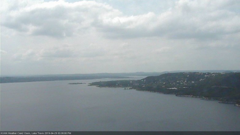 Lake Travis webcam, April 29, 2019 2:40 PM CT