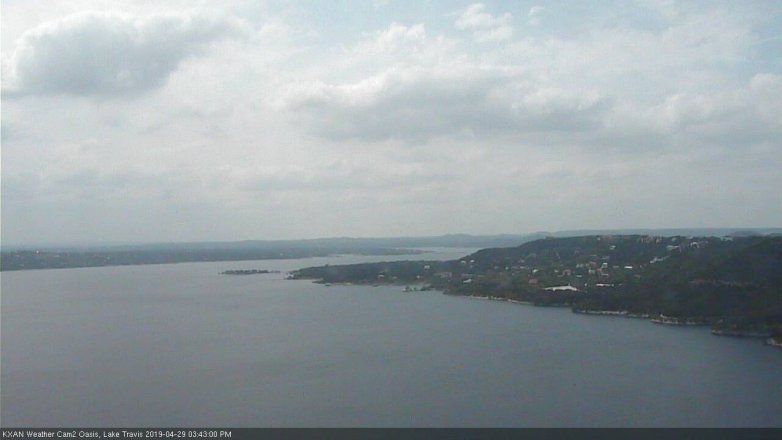 Lake Travis webcam, April 29, 2019 2:45 PM CT