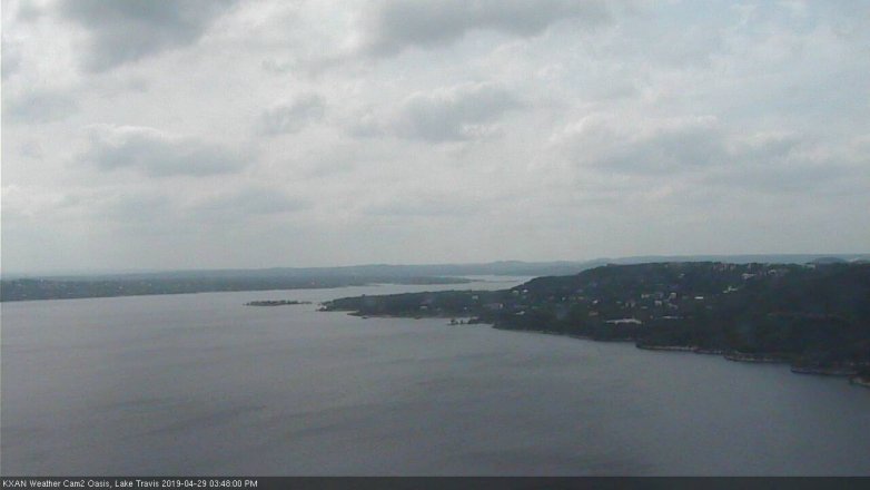 Lake Travis webcam, April 29, 2019 2:50 PM CT