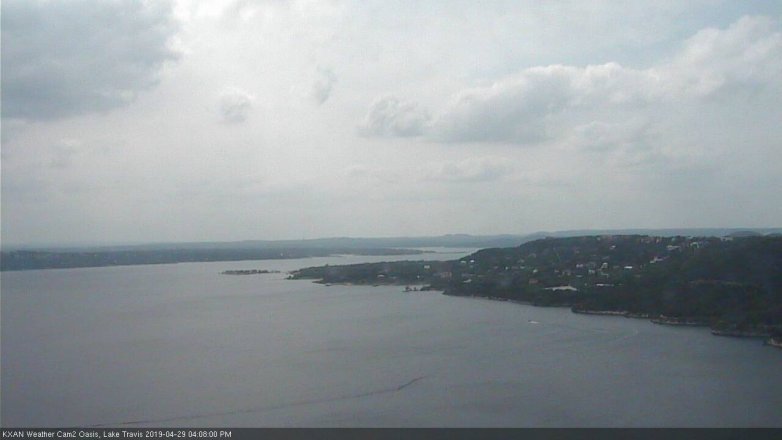 Lake Travis webcam, April 29, 2019 3:10 PM CT