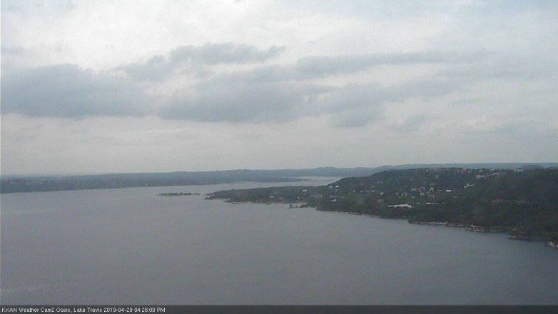 Lake Travis webcam, April 29, 2019 3:30 PM CT