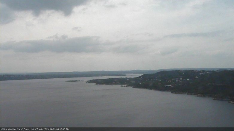 Lake Travis webcam, April 29, 2019 3:35 PM CT