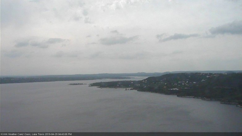 Lake Travis webcam, April 29, 2019 3:45 PM CT