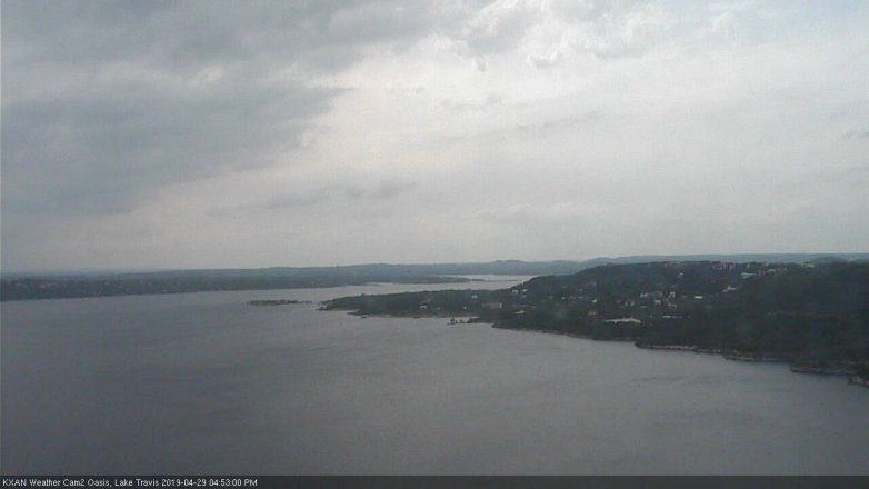 Lake Travis webcam, April 29, 2019 3:55 PM CT