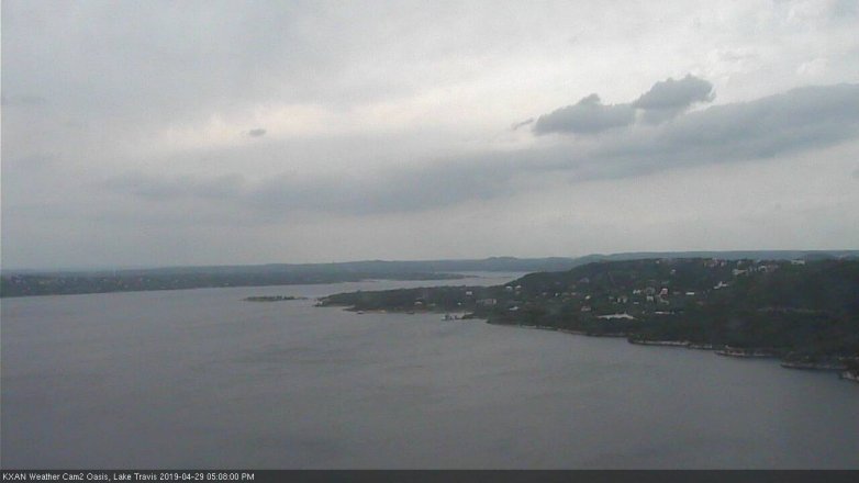 Lake Travis webcam, April 29, 2019 4:10 PM CT