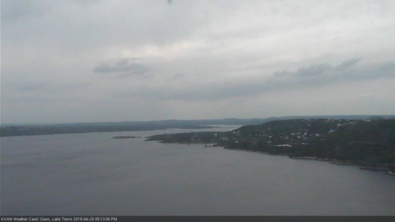 Lake Travis webcam, April 29, 2019 4:15 PM CT