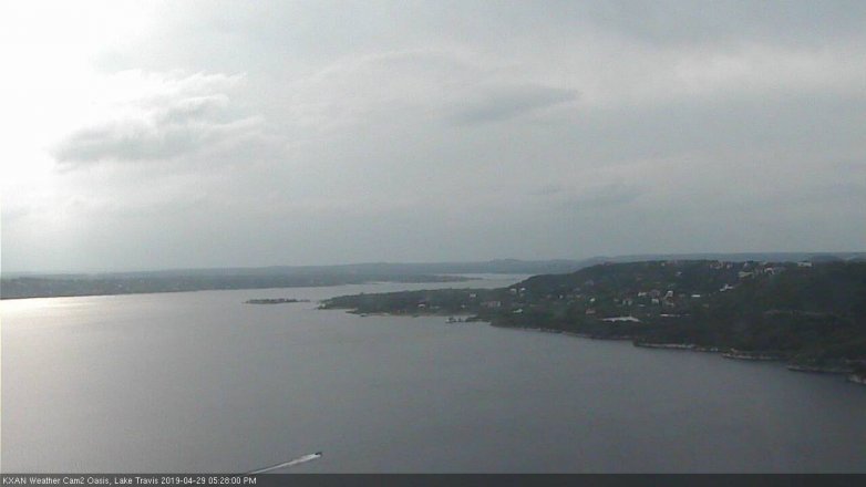 Lake Travis webcam, April 29, 2019 4:30 PM CT