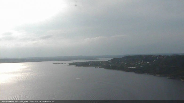 Lake Travis webcam, April 29, 2019 4:40 PM CT