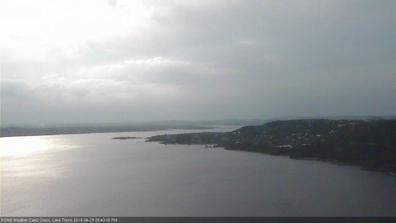 Lake Travis webcam, April 29, 2019 4:45 PM CT