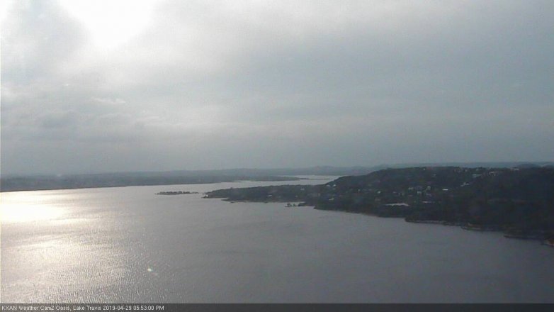 Lake Travis webcam, April 29, 2019 4:55 PM CT