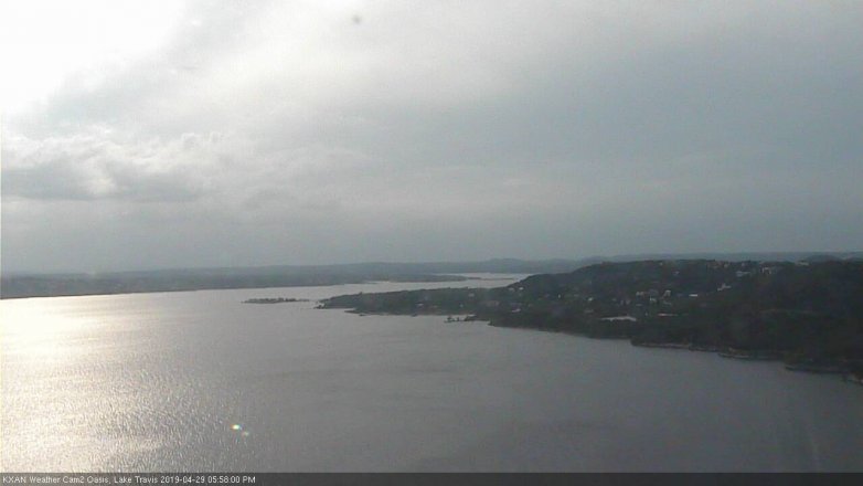 Lake Travis webcam, April 29, 2019 5:00 PM CT