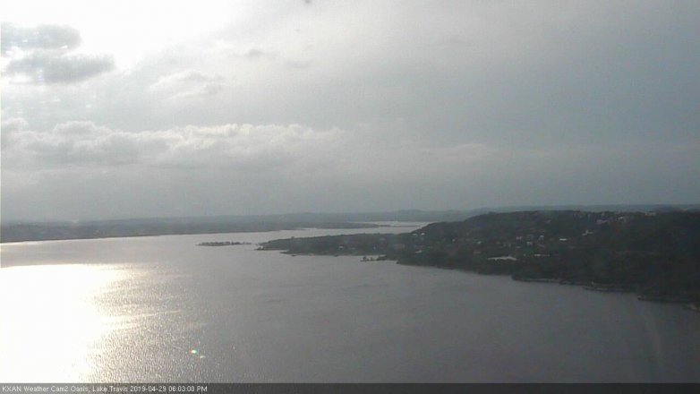 Lake Travis webcam, April 29, 2019 5:05 PM CT