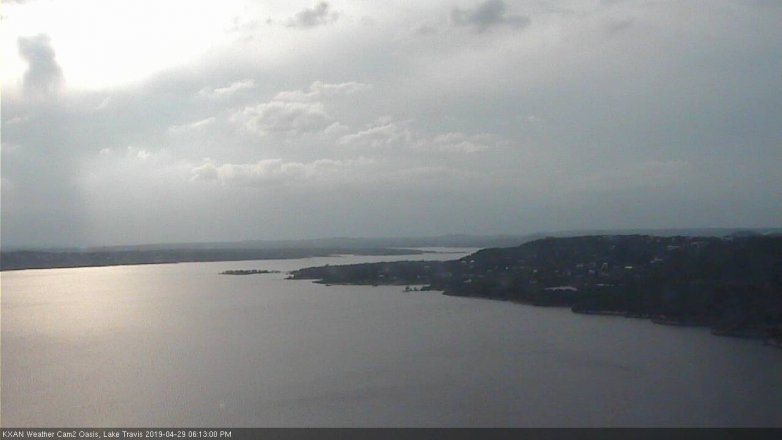 Lake Travis webcam, April 29, 2019 5:15 PM CT