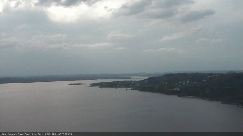 Lake Travis webcam, April 29, 2019 5:25 PM CT