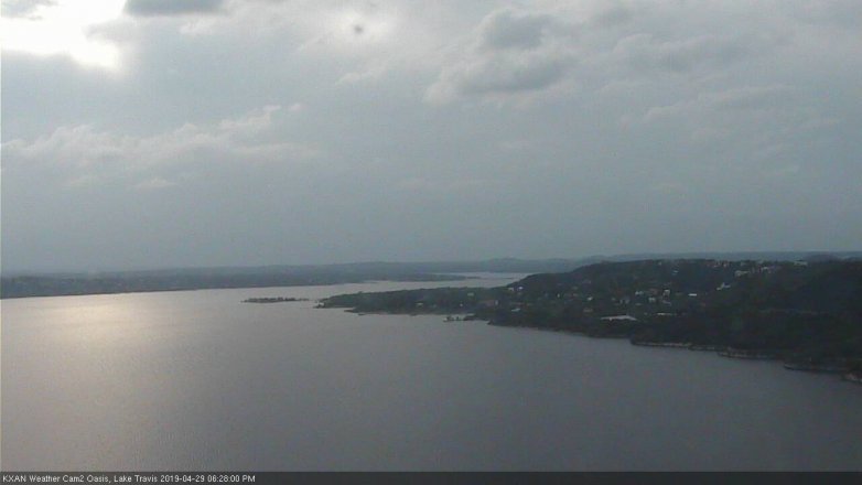 Lake Travis webcam, April 29, 2019 5:30 PM CT