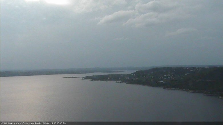 Lake Travis webcam, April 29, 2019 5:35 PM CT