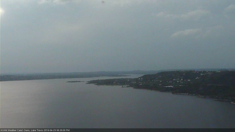 Lake Travis webcam, April 29, 2019 5:40 PM CT