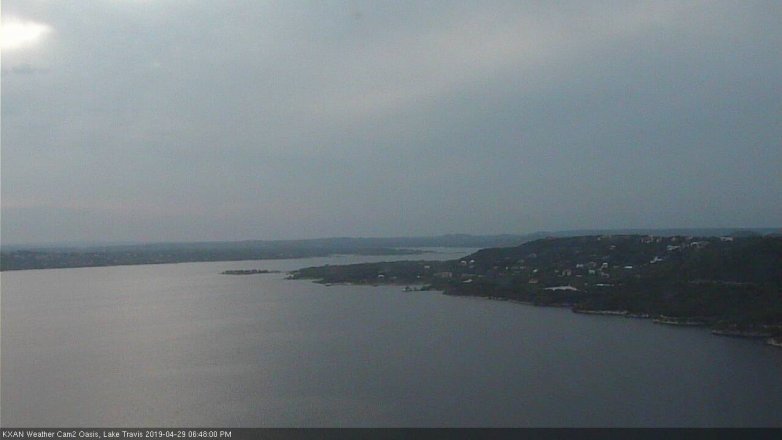 Lake Travis webcam, April 29, 2019 5:50 PM CT