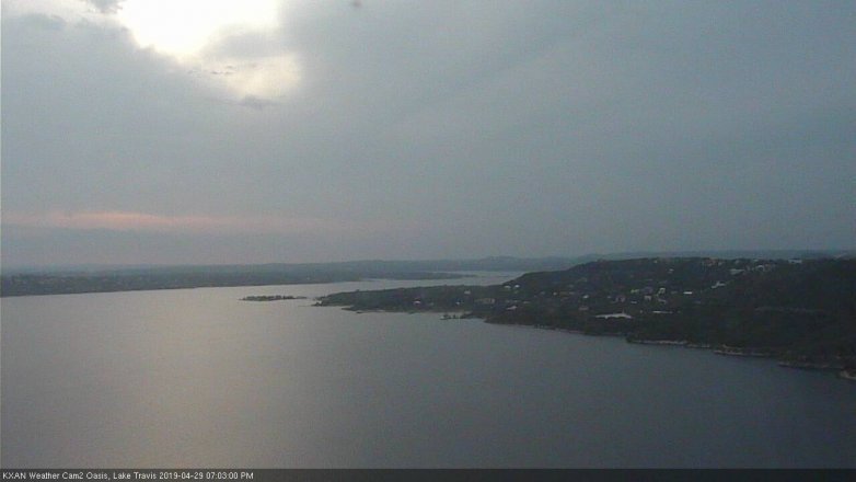 Lake Travis webcam, April 29, 2019 6:05 PM CT