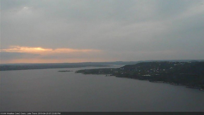 Lake Travis webcam, April 29, 2019 6:25 PM CT