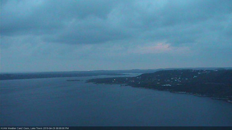 Lake Travis webcam, April 29, 2019 7:10 PM CT